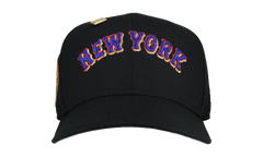 59FIFTY New York Mets 1969 World Series Fitted Hat "Script Metallic - Black" 123451300330
