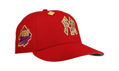 59FIFTY New York Yankees 1999 World Series Tie Dye Fitted Hat "Red Tie Dye" NE254