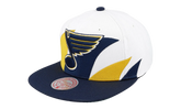 NHL Vintage Sharktooth Snapback Cap "St. Louis Blues - White" 6HSSSH22088 SLUWHIT