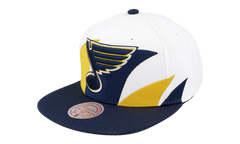 NHL Vintage Sharktooth Snapback Cap "St. Louis Blues - White" 6HSSSH22088 SLUWHIT