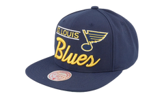 NHL Retro Lock Up Snapback Cap "St. Louis Blues - Blue" 6HSSLD21213 SLUBLUE