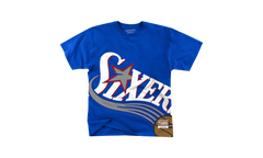 NBA Big Face Short Sleeve Tee "Philadelphia 76ers - Royal" SSTEBW19070 P76ROYA
