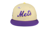 59FIFTY New York Mets Liberty Collection 40th Anniversary Patch Fitted Hat "Cream / Purple" NE206