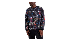 Jordan All Over Print Crewneck Shirt "Black / White" IF1831 010