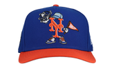 9FIFTY New York Mets Cartoon A Frame Snapback Hat "Royal Blue / Orange" NE199