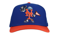 9FIFTY New York Mets Cartoon A Frame Snapback Hat "Royal Blue / Orange" NE199
