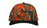 9FIFTY New York Mets 30th Anniversary A Frame Snapback Hat "Leaves / Orange" NE204
