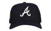 9FIFTY Atlanta Braves 1995 Team Color A Frame Snapback Hat "Black (Grey Brim)" NE466