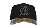 9FIFTY New York Yankees 1999 World Series A Frame Snapback Hat "Black / Real Tree" NE252