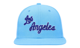 NBA Hardwood Classics Team Ground 2.0 Fitted Cap "Los Angeles Lakers - Blue" HHSF3259 LALYYPPPBLUE