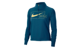 Icon Clash Midlayer Insulated Half Zip Top WMNS "Valerian Blue / Metallic Gold" CZ1624 460
