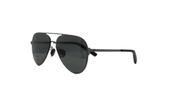 Litewire Aviator Sunglasses "Gray Polarized - Satin Gunmetal / Black Rubber" 8640136 310108