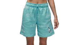 Jordan Flight Washed Fleece Shorts WMNS "Dark Powder Blue" DZ3363 464