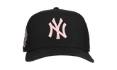 9FIFTY New York Yankees 1999 World Series A Frame Snapback Hat "Black / Pink - Visor" NE259