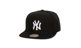 MLB Evergreen Black White Snapback Cap "New York Yankees - Black" HS8544 NYYBLCK