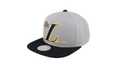 NBA Top Letter Snapback Cap "Los Angeles Lakers - Grey" HHSS6582 LALYYPPPGREY