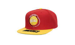 NBA Hardwood Classics Logo Bill Snapback Cap "Houston Rockets - Red / Yellow" HHSS4528 HROYYPPPRDYW