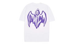 Bat Logo Tee "White / Purple" OSTG WARWARR L77N