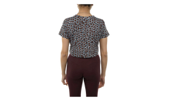 JDI Anniversary AOP Crop Top WMNS "Black / White - Orange" AQ0249 010