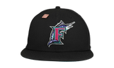 59FIFTY Florida Marlins 1997 World Series Polar Lights Fitted Hat "Black" 123451290786