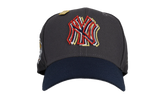 59FIFTY New York Yankees 3D Metallic 1999 WS Fitted Hat "Graphite / Navy" 123451299623