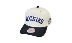 MLB Cooperstown Off Word Pro Snapback Cap "Colorado Rockies - Off White" HP11517 CROOFWH
