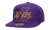 NBA Double Up Snapback Cap "Los Angeles Lakers - Purple" HS9643 LALPURP
