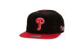 MLB Double Cord Deadstock Snapback Cap "Philadelphia Phillies - Black" HM10166 PPHBLCK