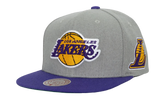 NBA Melt Stitch Snapback Cap "Los Angeles Lakers - Grey" HS9444 LALGREY