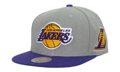 NBA Melt Stitch Snapback Cap "Los Angeles Lakers - Grey" HS9444 LALGREY