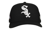 9FIFTY Chicago White Sox 2003 Team Color A Frame Snapback Hat "Black (Grey Brim)" NE471