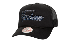 MLB Script Trucker Cap "New York Yankees - Black" HT8215 NYYBLCK