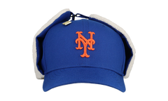 59FIFTY New York Mets Ear Flap Trappers Fitted Hat "Blue / White" NE201