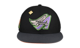 59FIFTY California Angels 50th Anniversary Patch Fitted Hat "Black / Orange" 123451292336