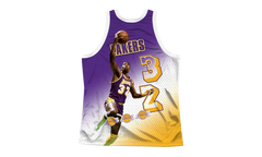 NBA Behind The Back Jersey "Los Angeles Lakers Magic Johnson" MSTKMI19002 LALWHITEJH