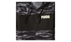 Camo Fullzip Fleece Hoodie "Black" 855054 01