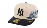 59FIFTY New York Yankees Tonal Florals Fitted Hat "Chrome White" 60668976