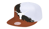 NCAA Paintbrush Snapback Cap "Texas Longhorns - White / Orange" HHSS3302 UTAYYPPPWHOR