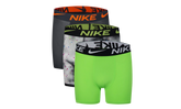 Essentials Boxer Briefs Underwear (3 Pack) GS "Black / Grey / Green" 9N0845 E7O