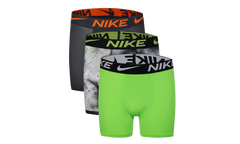 Essentials Boxer Briefs Underwear (3 Pack) GS "Black / Grey / Green" 9N0845 E7O