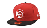 59FIFTY NBA Atlanta Hawks 2-Tone Fitted Hat "Red / Black" 70343705