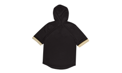 NFL Unbeaten Short Sleeve Mesh Hoodie "New Orleans Saints - Black" MSHSAJ19029 NOSBLCK
