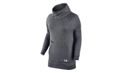 Sportswear Modern Funnel Neck Sweatshirt WMNS "Grey / Black" 803599 091