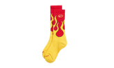 Everyday Plus Cushioned Crew Socks "Red Yellow Flames - (1 Pair)" IB2285 657
