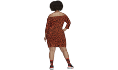 Printed Dress X Rich Mnisi Shirt "True Orange / Black" HD7156