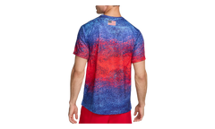Dri-Fit Usa Miler Printed Running T-Shirt "Bright Crimson / Old Royal / White" FJ3411 635