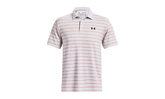 Playoff 3.0 Stripe Polo "Halo Gray / Orange Blast" 1378676 014