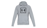 Rival Fleece Box Logo Hoodie "Steel Light Heather / Black" 1329745 035