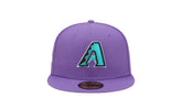 59Fifty MLB Arizona Diamondbacks Cloud Under Fitted Hat "Purple" 60243788