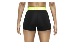 Pro 3" Shorts WMNS "Black / Volt" CZ9857 013